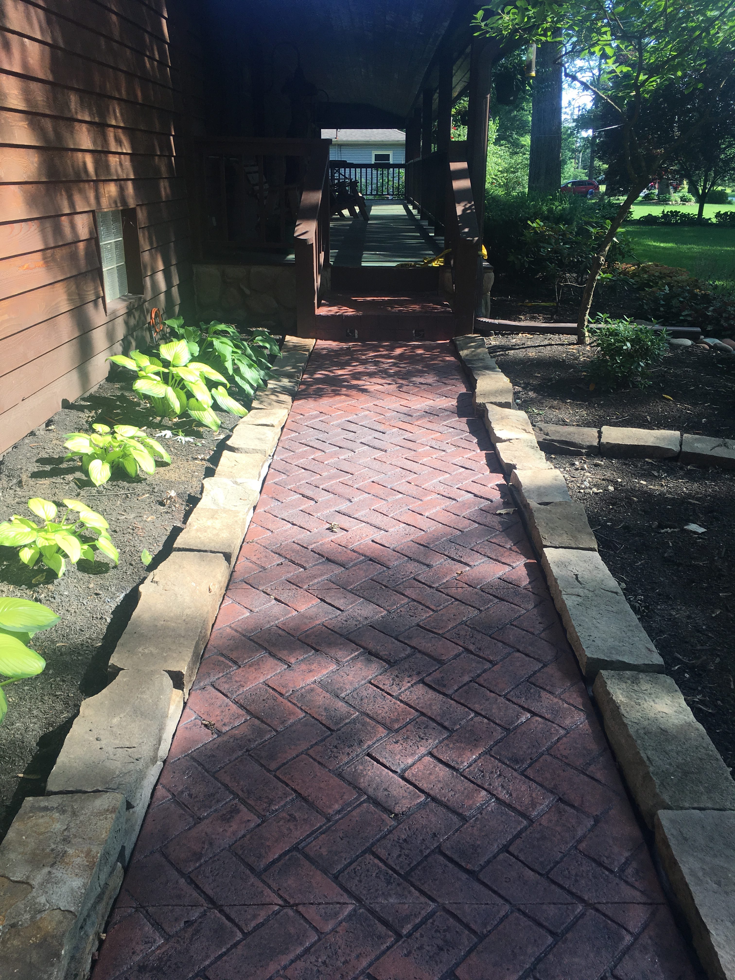 Stamped Concrete Patio Job