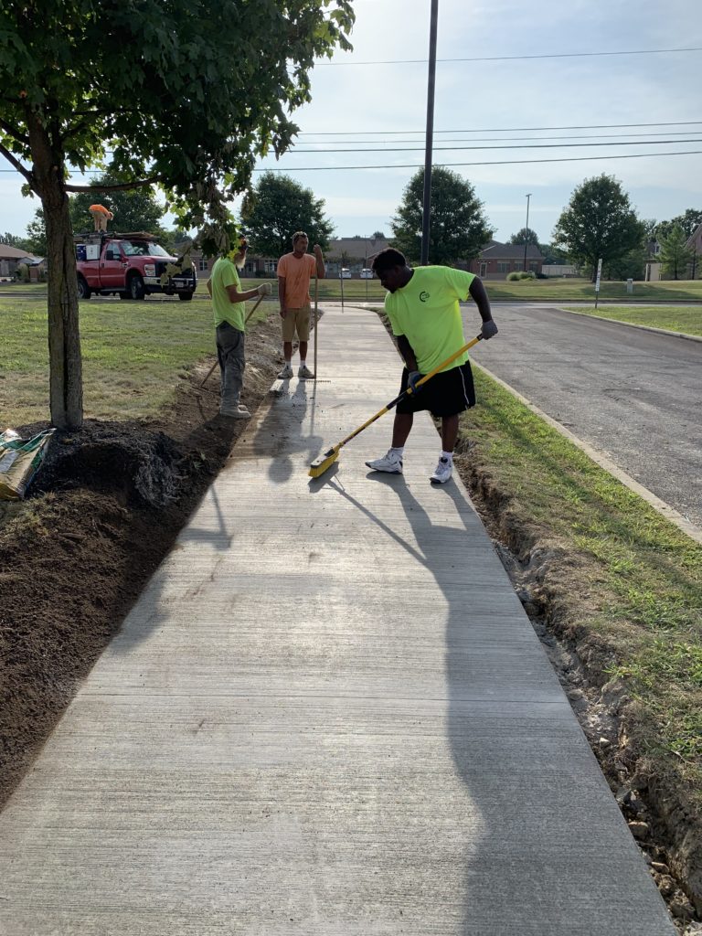 Concrete Sidewalk Curb