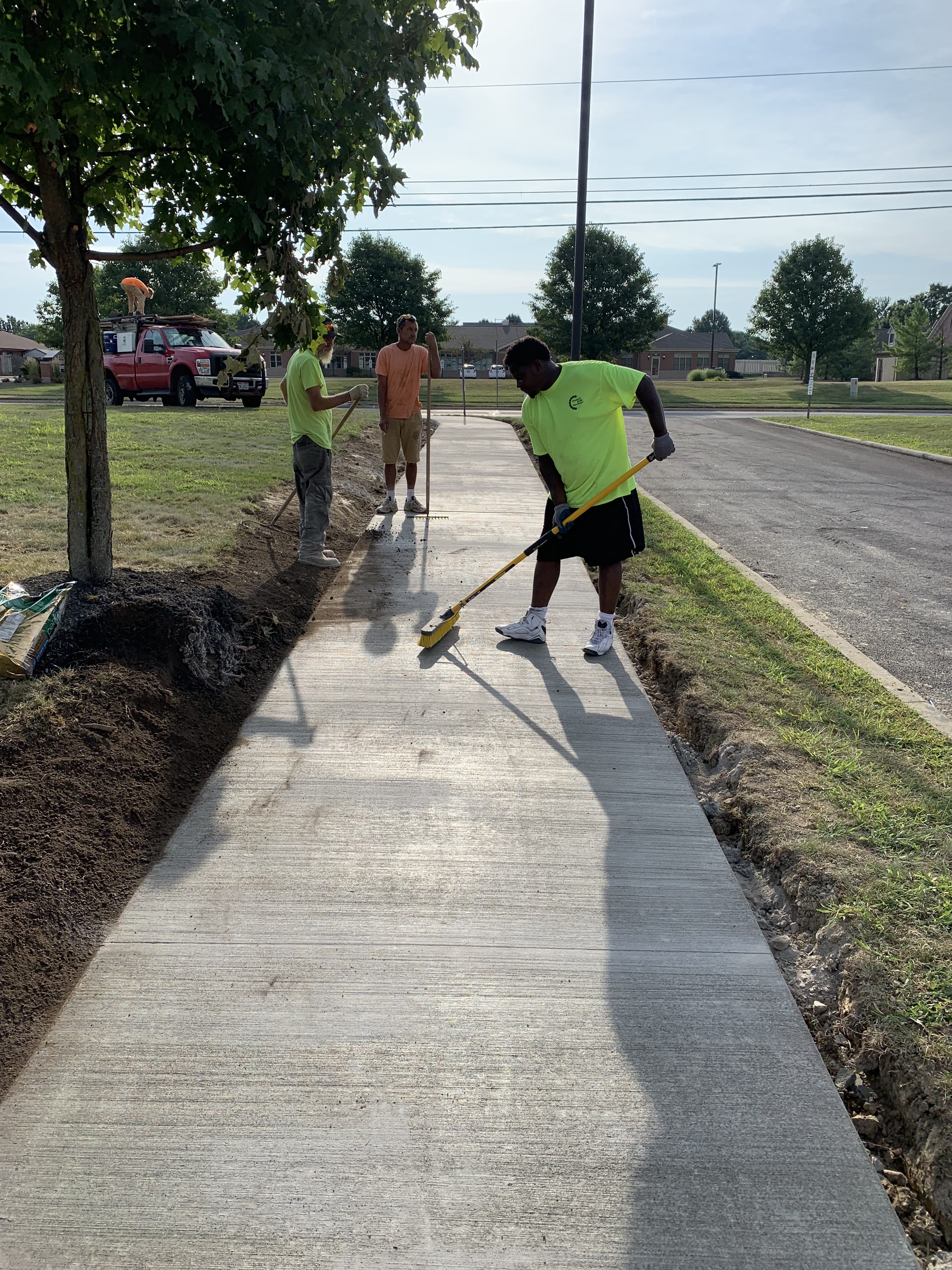 Sidewalk and Curb