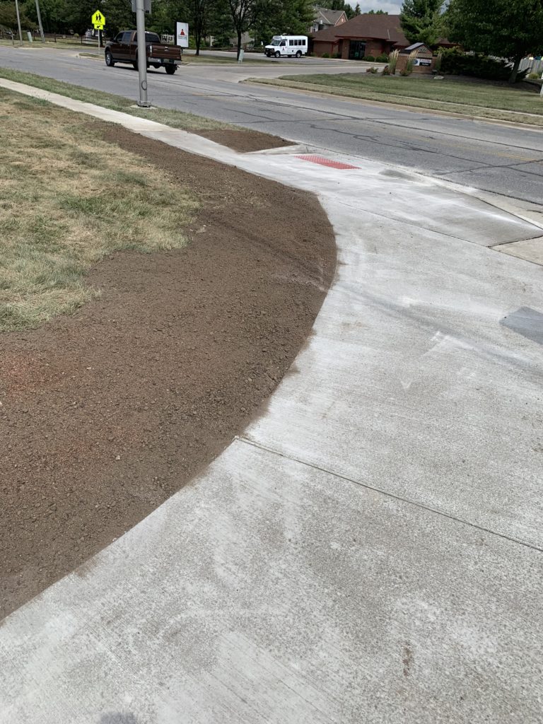 Concrete Sidewalk Curb