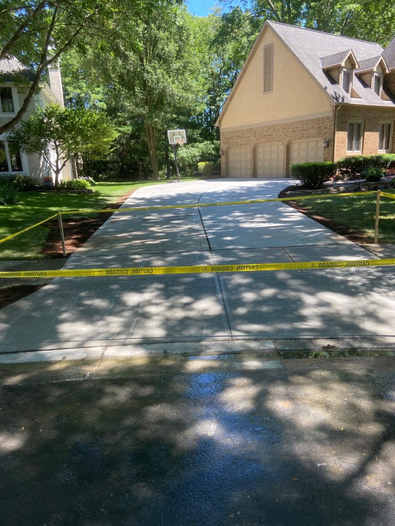 New Concrete Driveway