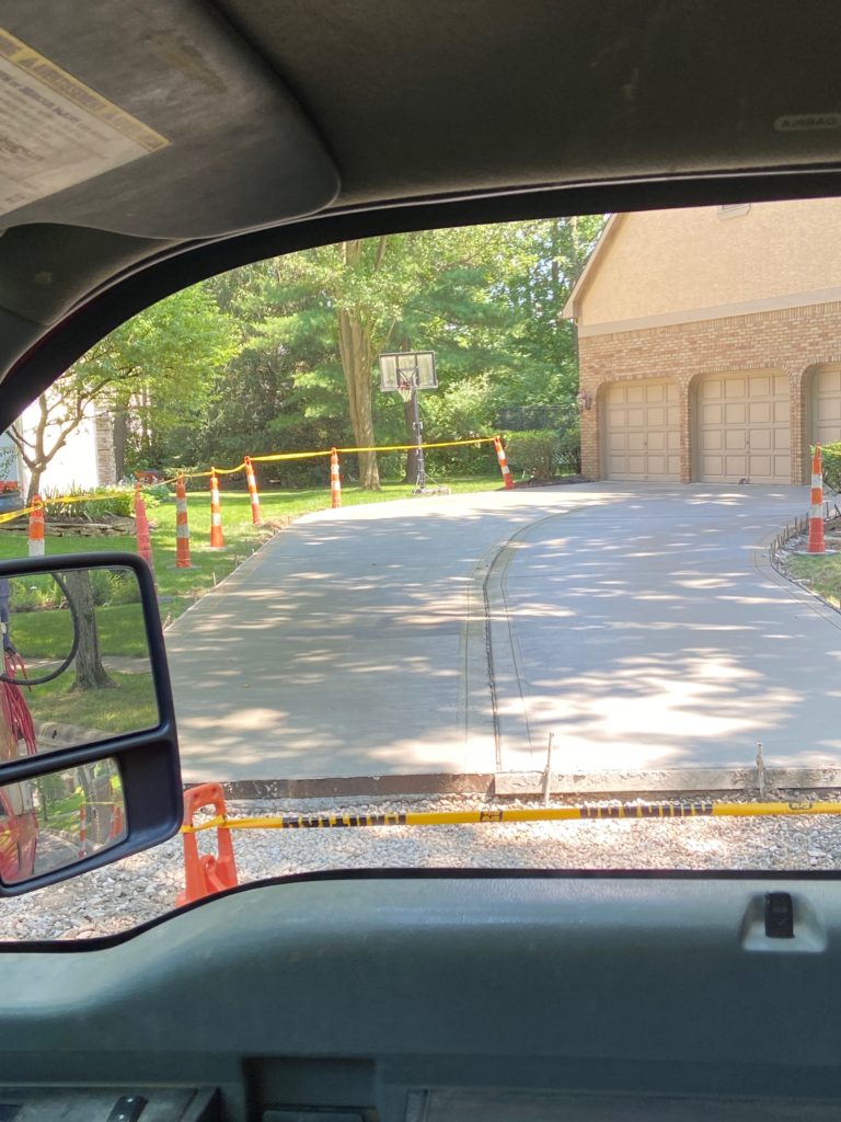 New Concrete Driveway